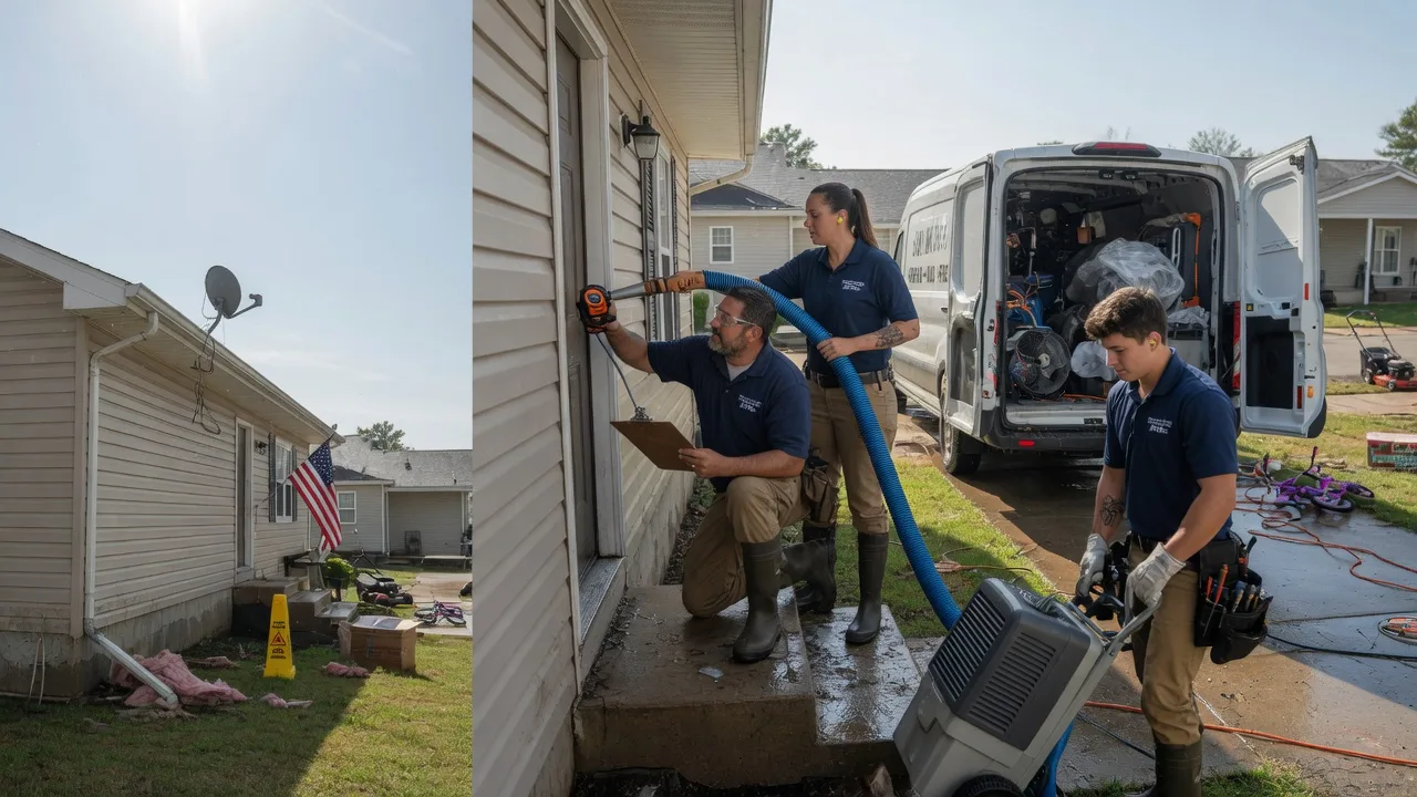 Ceiling Water Damage Restoration in Ellwood City, PA near me